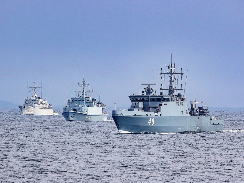 Ejercicio Naval finés en el Mar Báltico